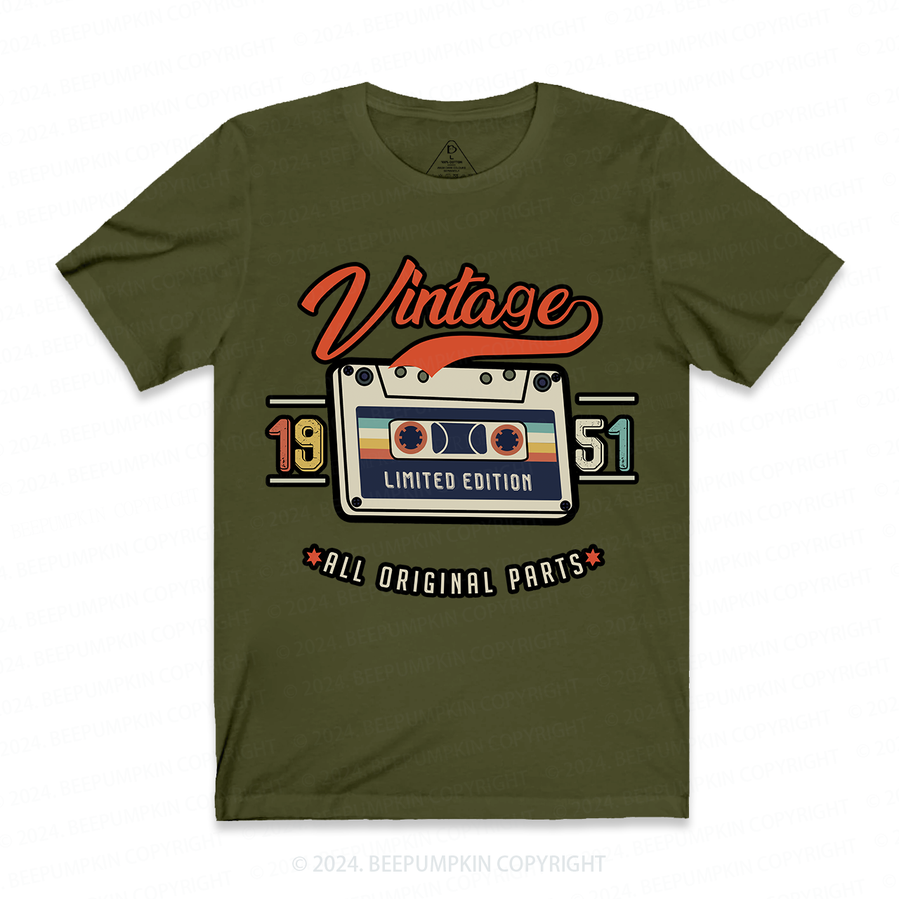 All Original Parts Custom Year Grandpa Shirt