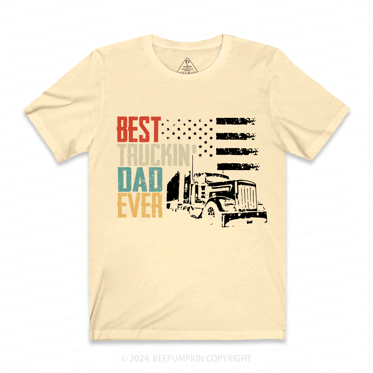 Best Truckin Dad Ever Funny Dad T-shirt