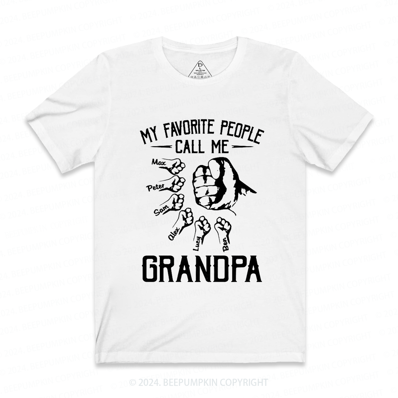 Call Me Grandpa Shirt Personalized With Name