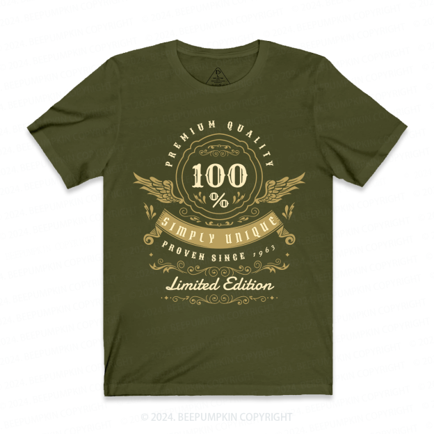 100% Simply Unique Grandpa Personalized Shirt