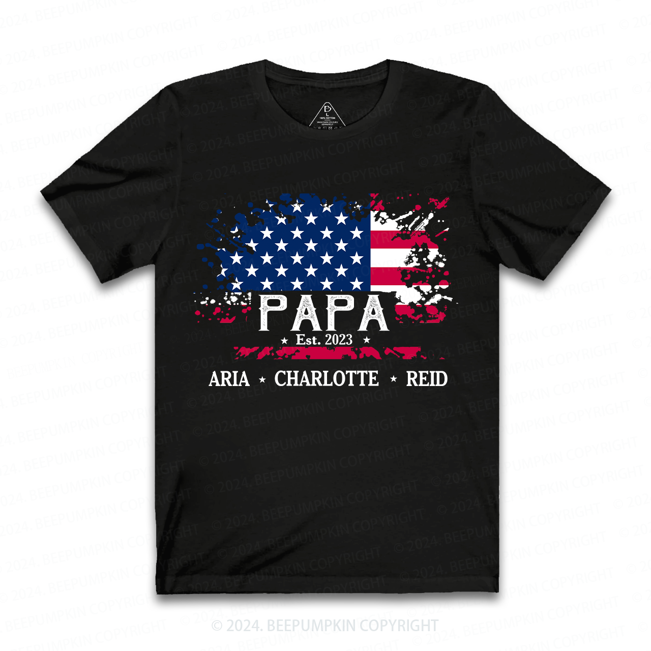 4 of July Grandpa Shirt Personalized With Name