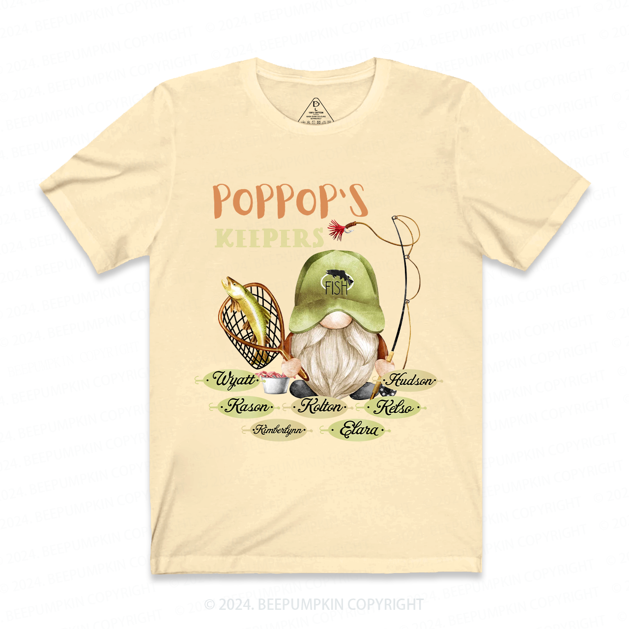 Poppop's Keepers Grandpa Shirt Personalized With Name