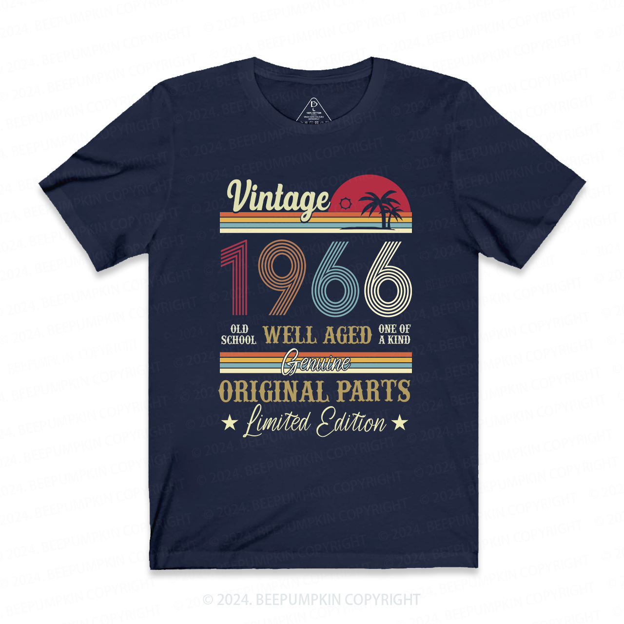 Well Aged Original Parts Grandpa Personalized Shirt