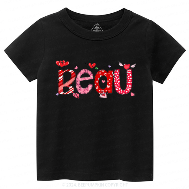 Personalized Valentine Love BalloonToddler&Kids Tees Beepumpkin