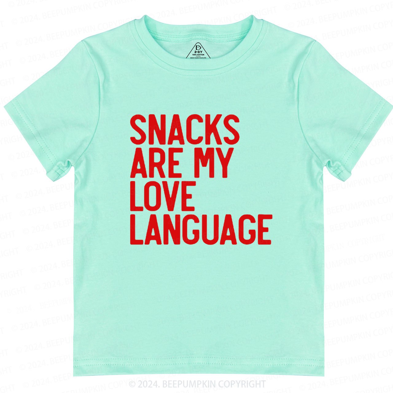 Snacks Are My Love LanguageToddler&Kids Tees Beepumpkin