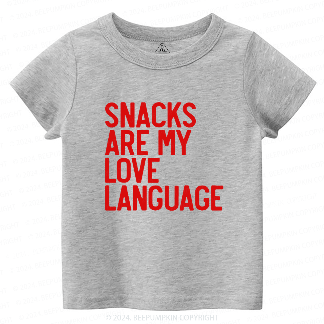 Snacks Are My Love LanguageToddler&Kids Tees Beepumpkin