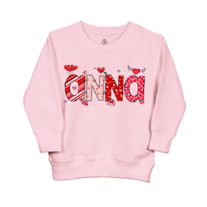 Image of Personalized Valentine Love Balloon Kids Sweatshirt