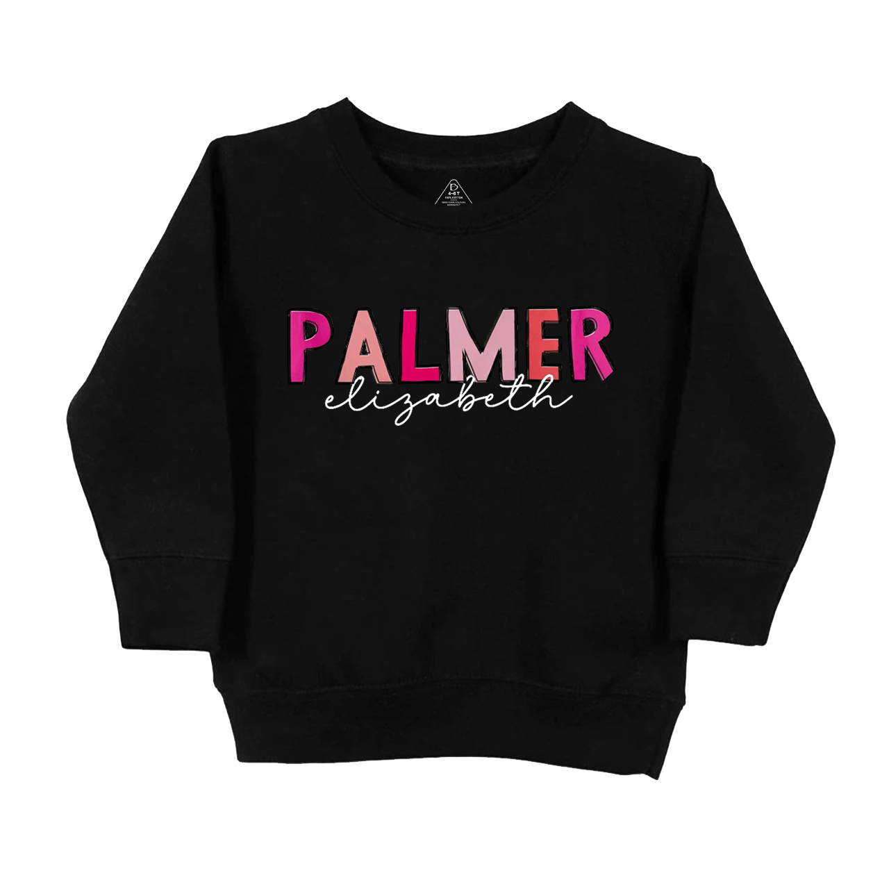 Personalized Pink Name Kids Sweatshirt