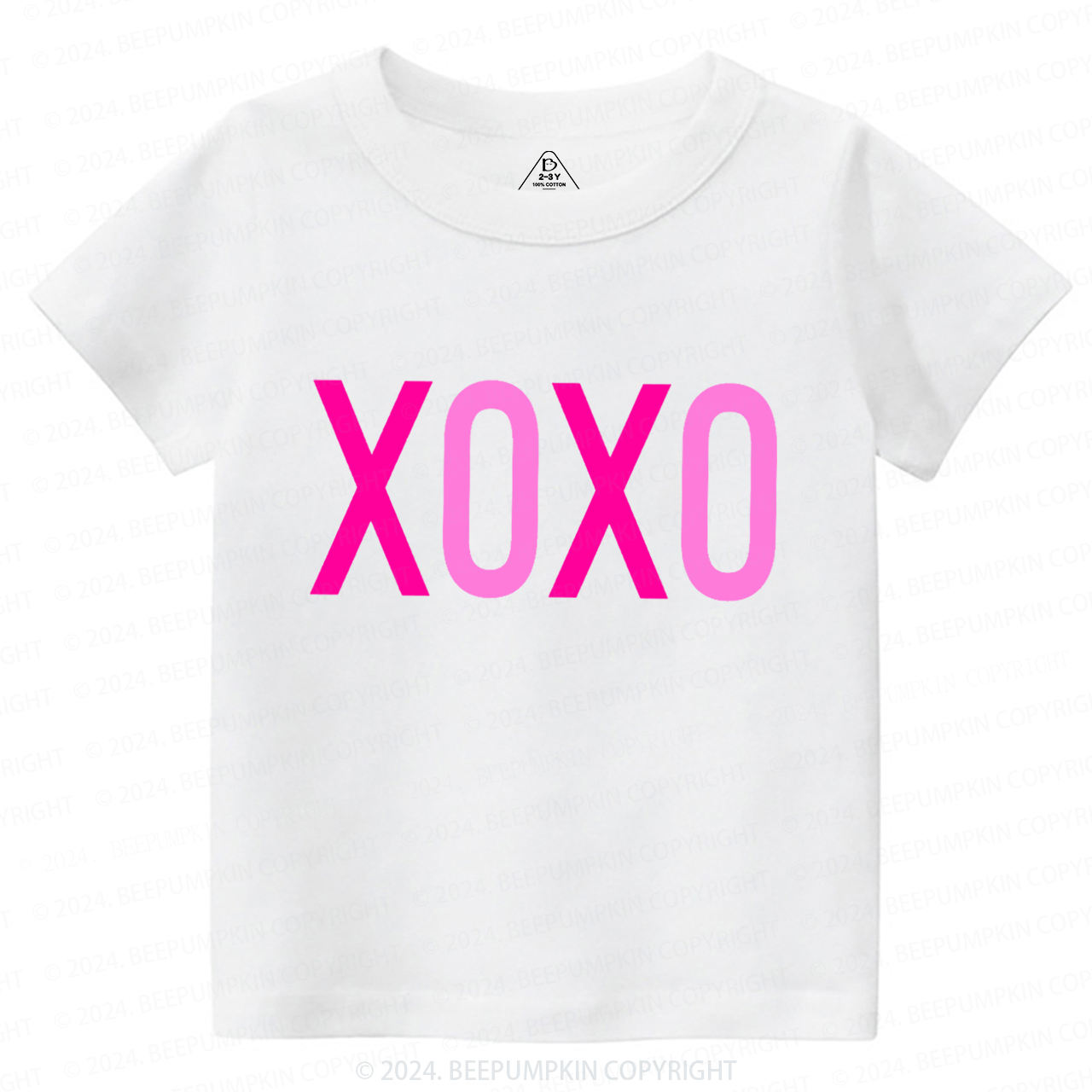 Valentine XOXO Toddler&Kids Tees Beepumpkin