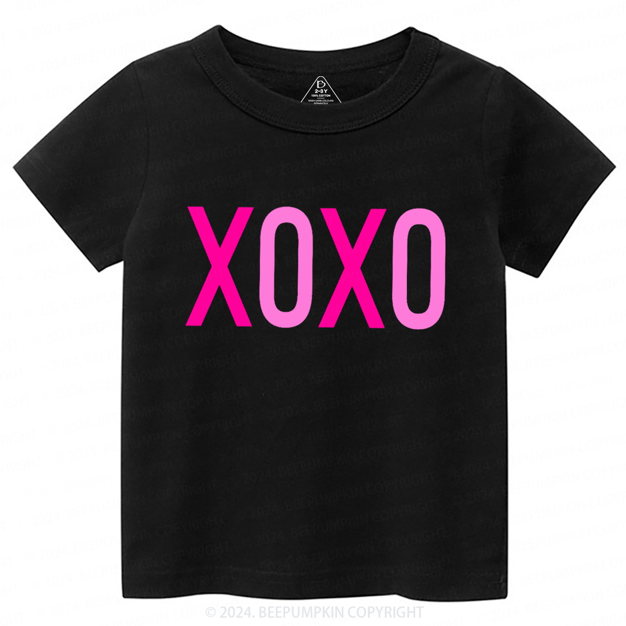 Valentine XOXO Toddler&Kids Tees Beepumpkin
