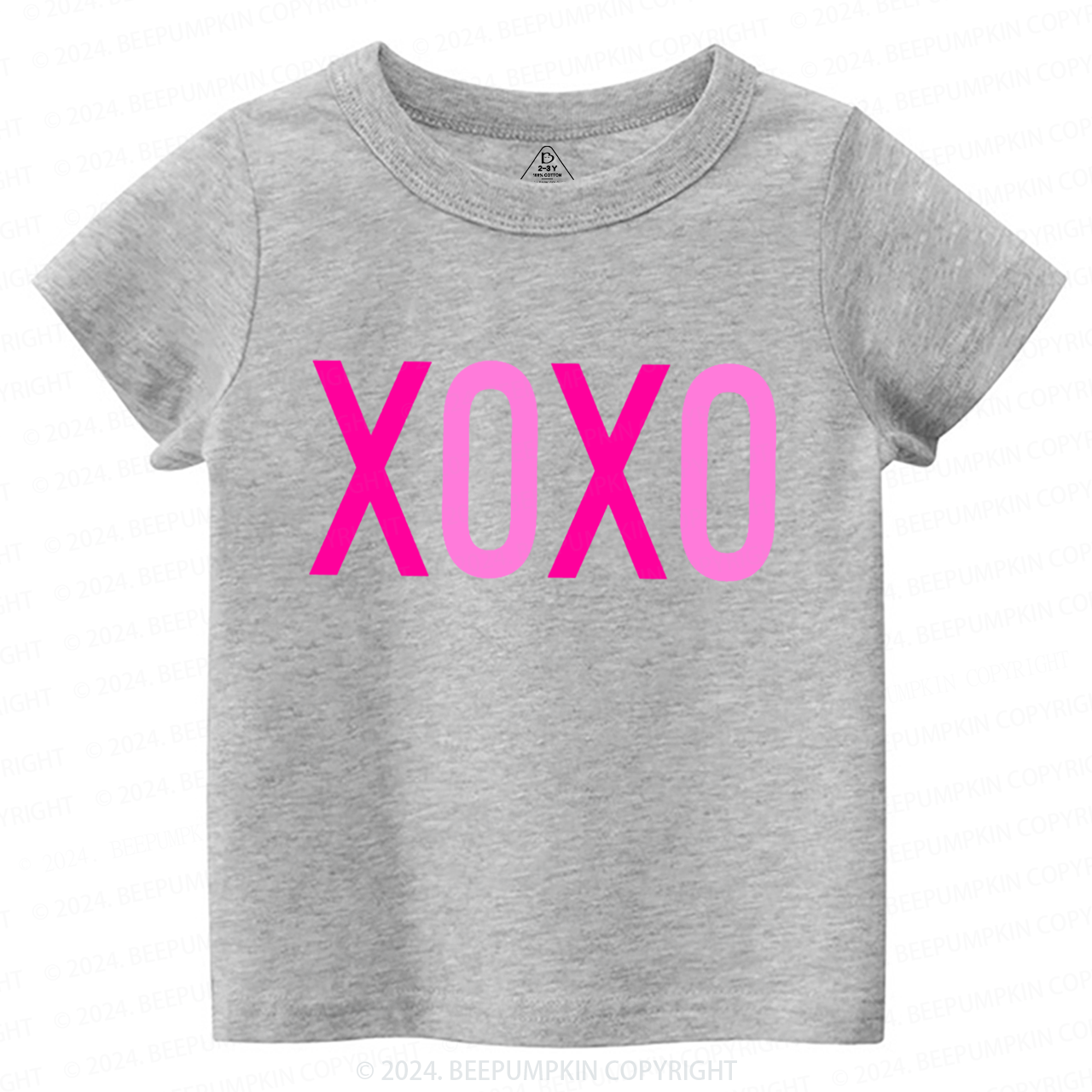 Valentine XOXO Toddler&Kids Tees Beepumpkin