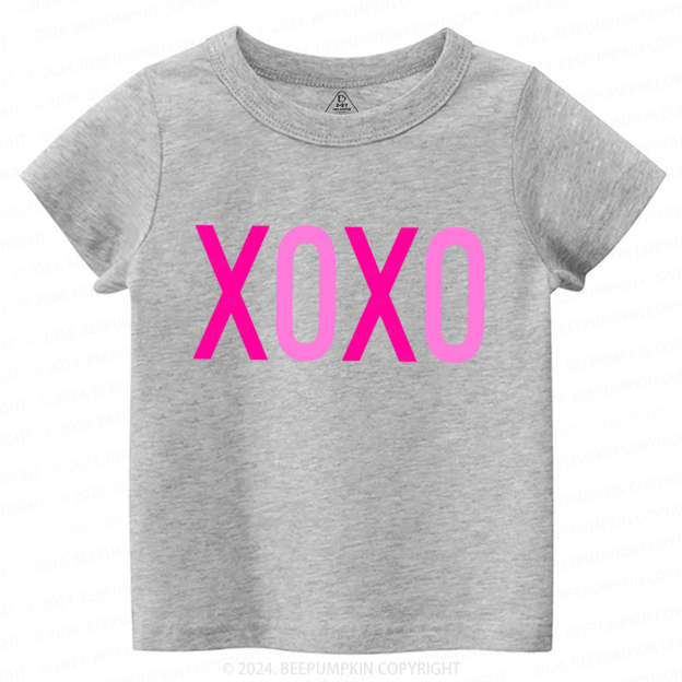 Valentine XOXO Toddler&Kids Tees Beepumpkin