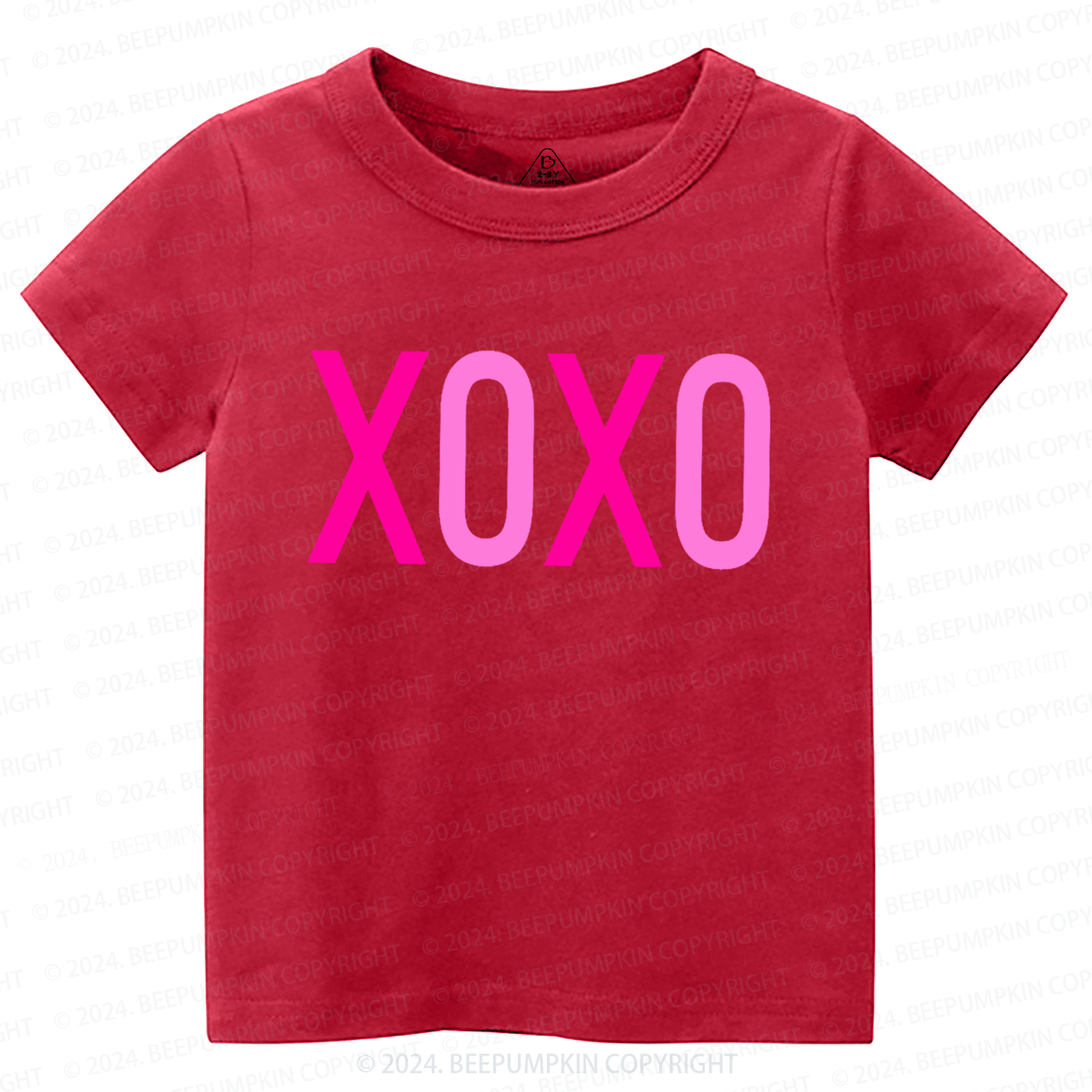 Valentine XOXO Toddler&Kids Tees Beepumpkin