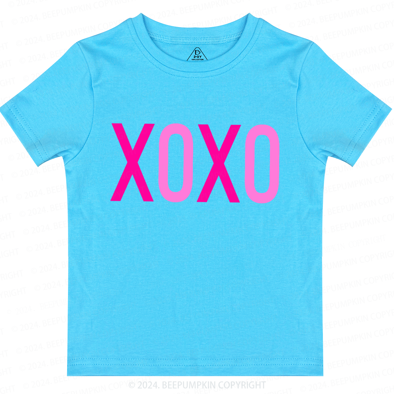 Valentine XOXO Toddler&Kids Tees Beepumpkin