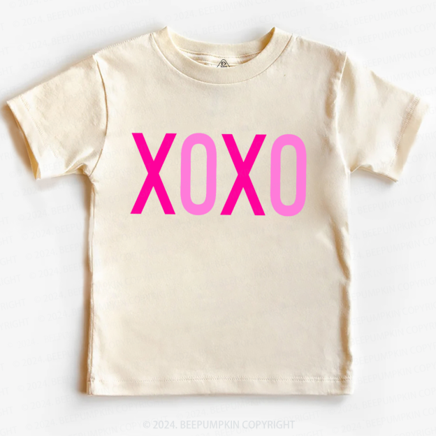 Valentine XOXO Toddler&Kids Tees Beepumpkin