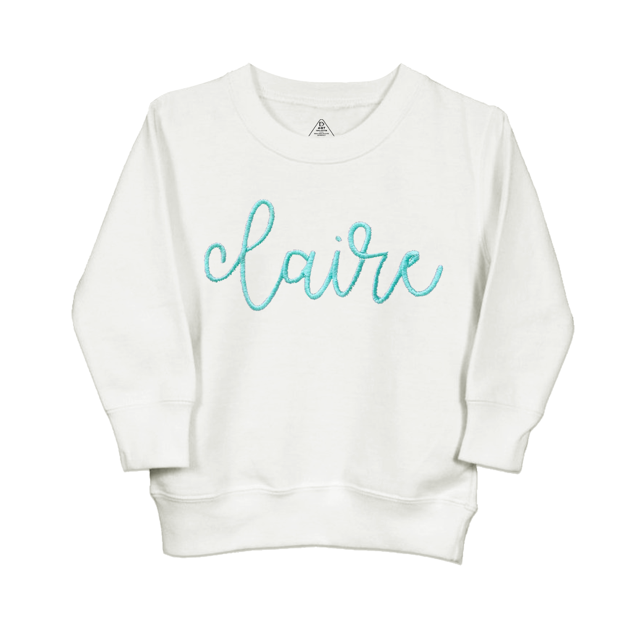 Personalized Embroidered Monogrammed Valentines Kids Sweatshirt
