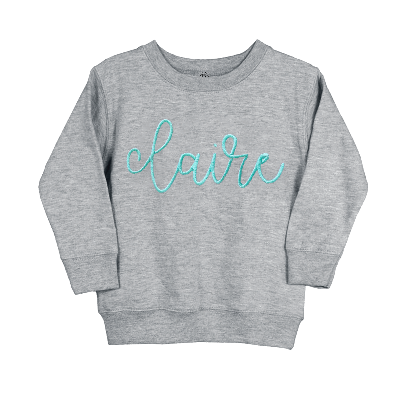 Personalized Embroidered Monogrammed Valentines Kids Sweatshirt