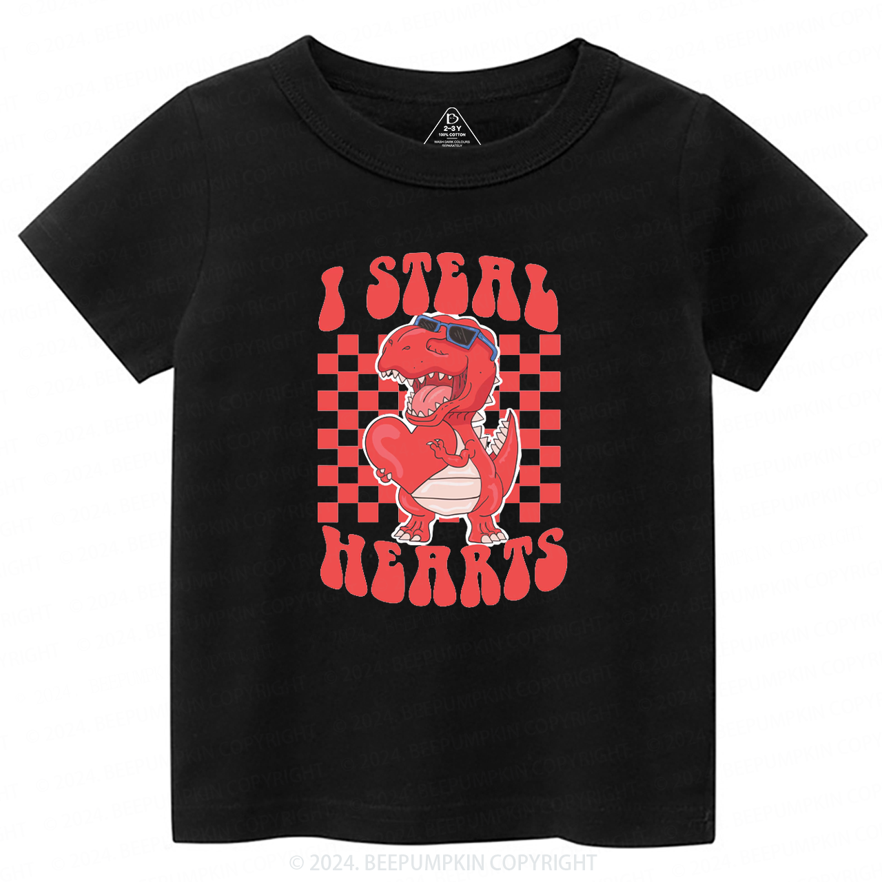 I Steal Hearts Valentine Toddler&Kids Tees Beepumpkin