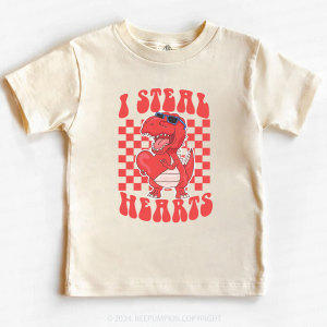 Image of I Steal Hearts Valentine Toddler&Kids Tees Beepumpkin