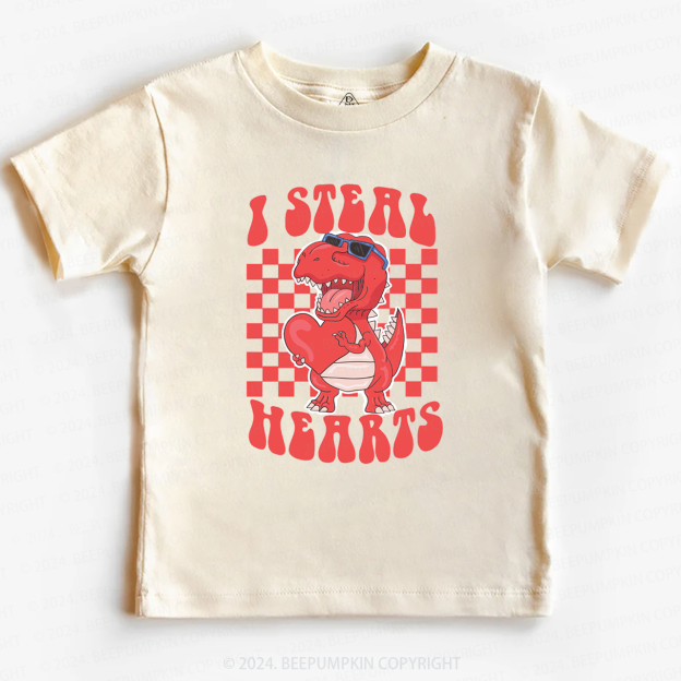 I Steal Hearts Valentine Toddler&Kids Tees Beepumpkin
