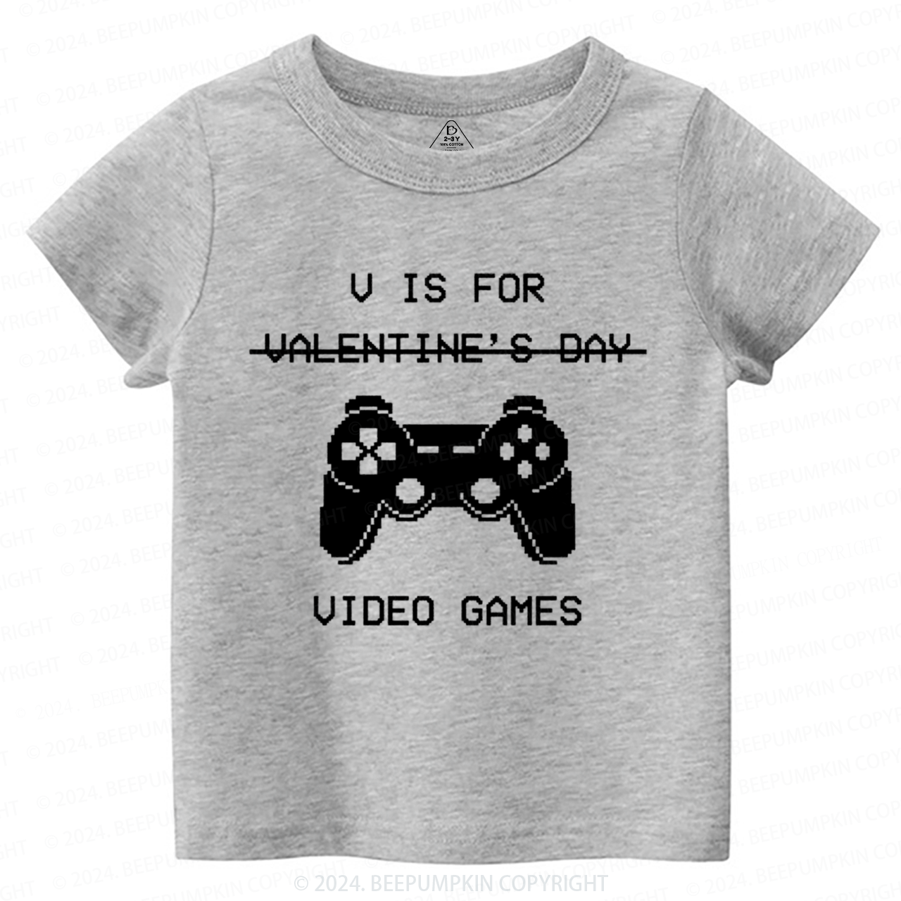 V Is For Video Games Toddler&Kids Tees Beepumpkin