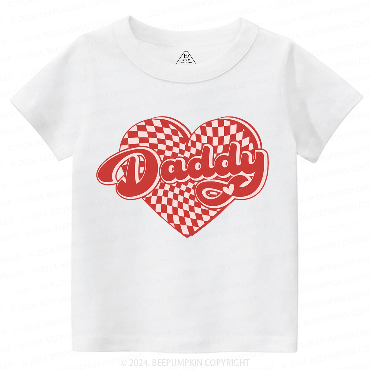 Sorry Boys Daddy is my Valentine Toddler&Kids Tees Beepumpkin