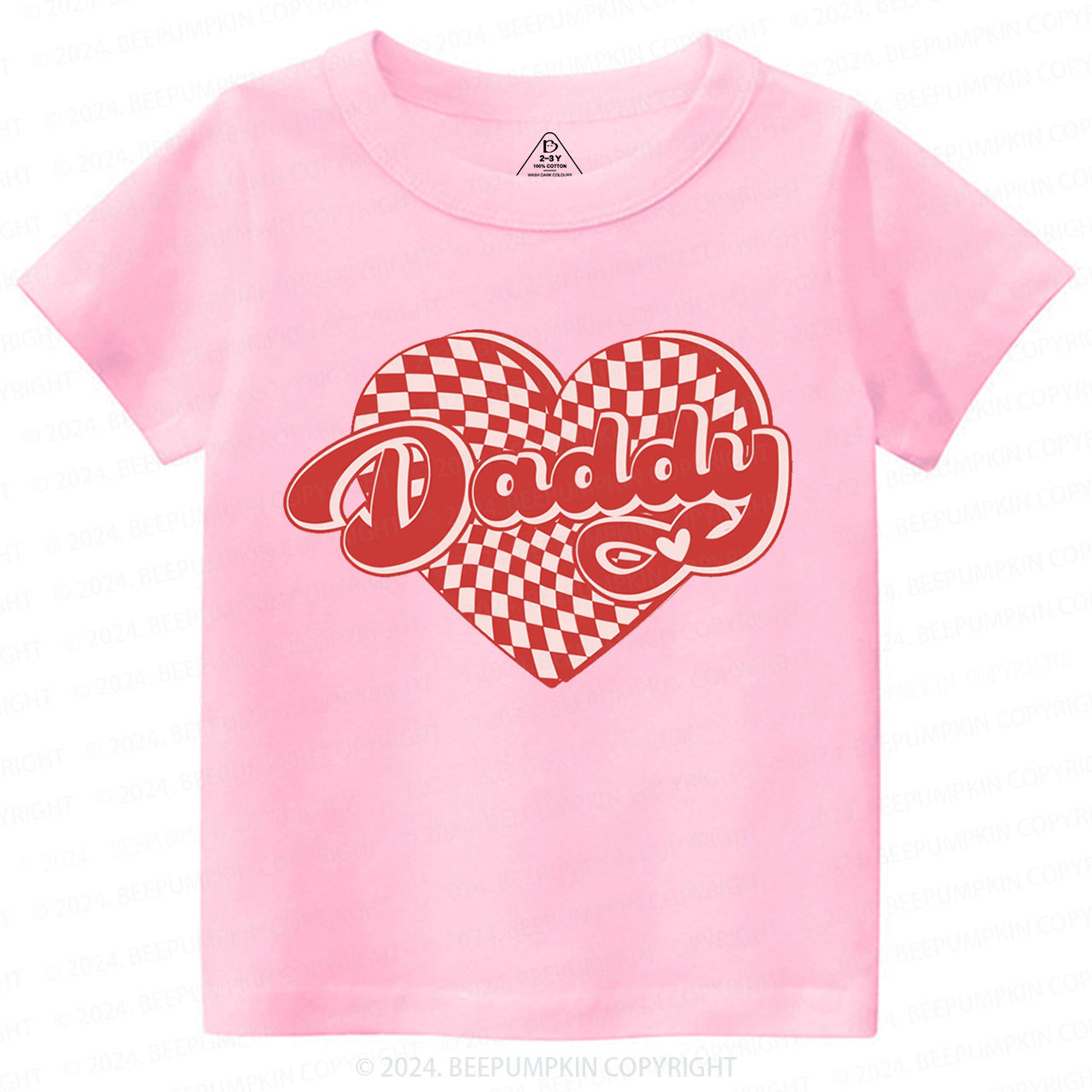 Sorry Boys Daddy is my Valentine Toddler&Kids Tees Beepumpkin