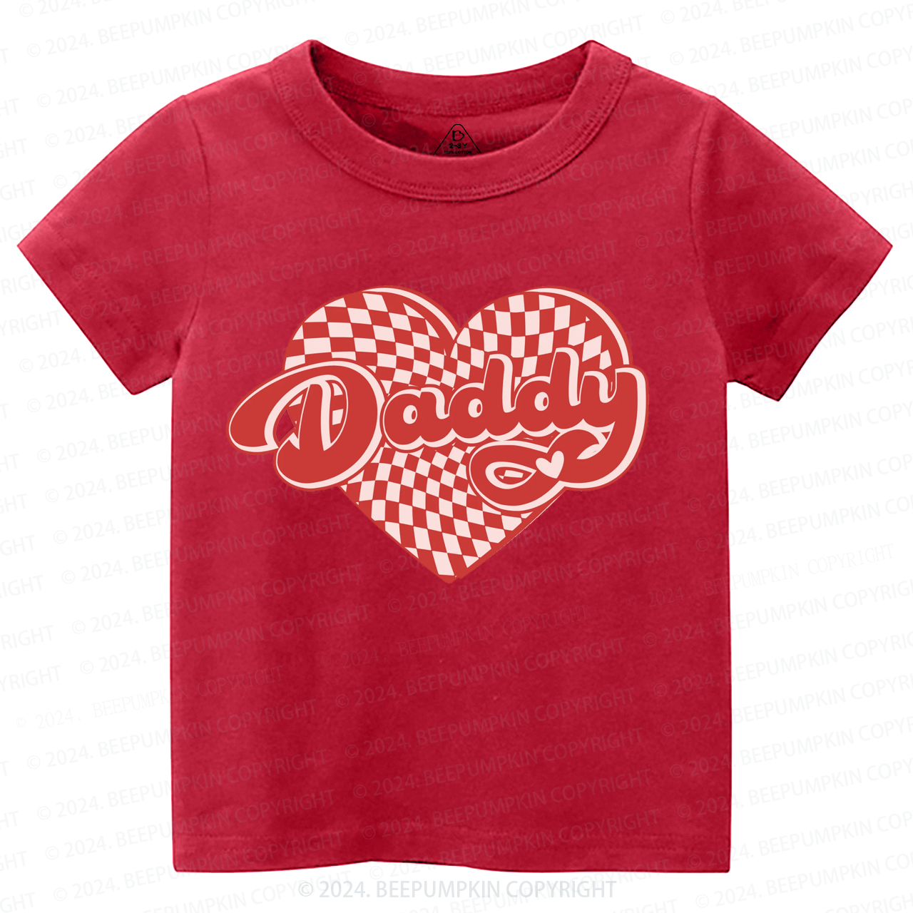 Sorry Boys Daddy is my Valentine Toddler&Kids Tees Beepumpkin