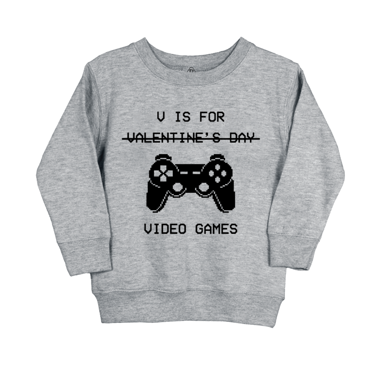 V Is For Video Games Kids Sweatshirt