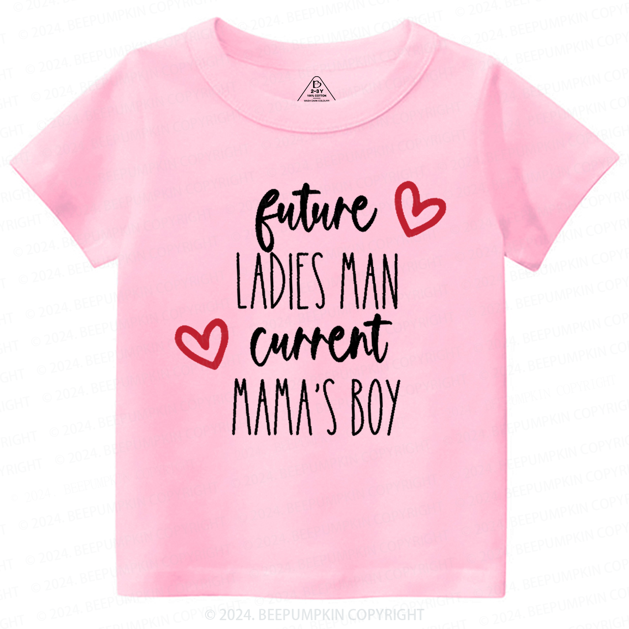 Future Ladies Man Current Mama's Boy Toddler&Kids Tees Beepumpkin