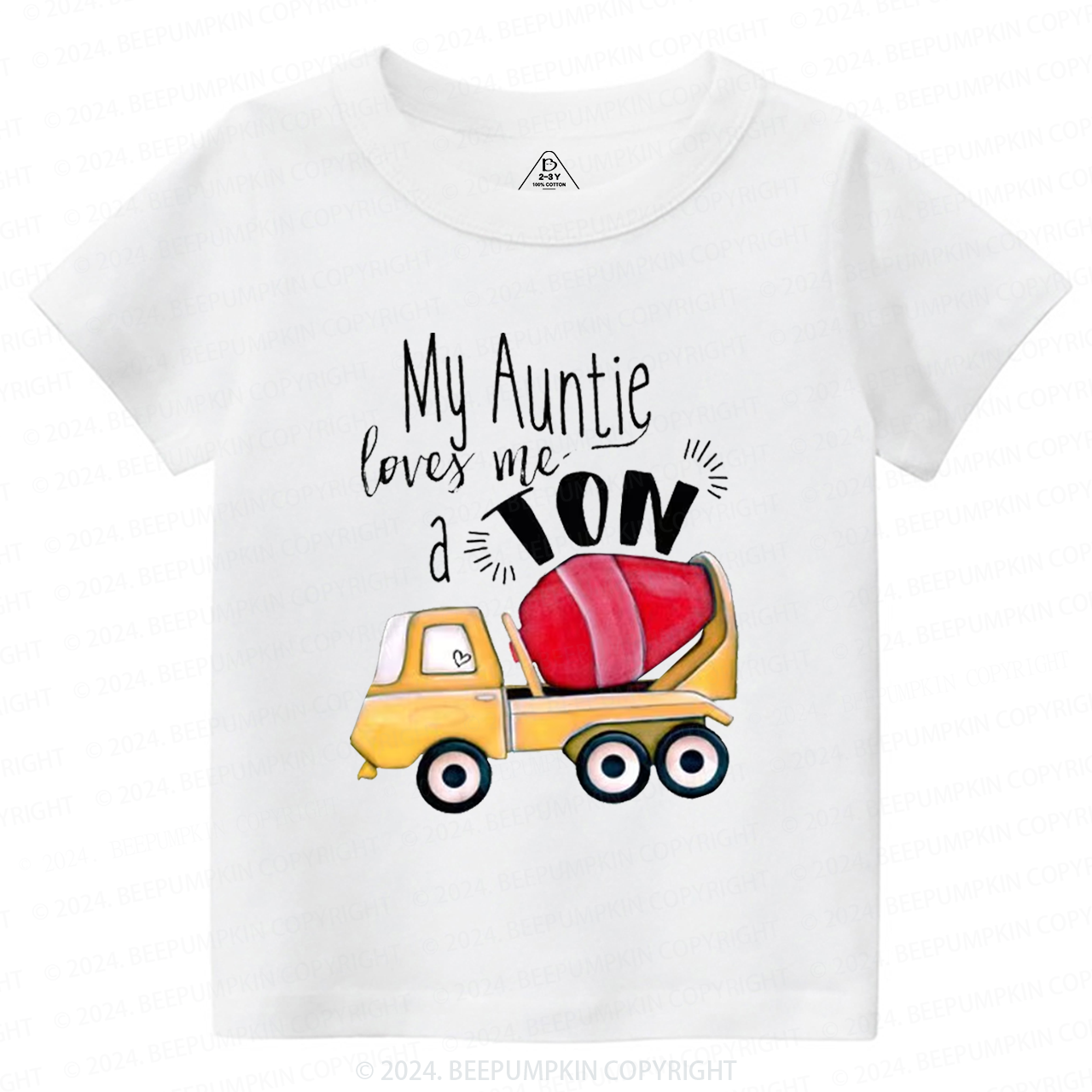My Auntie Loves Me A Ton Toddler&Kids Tees 