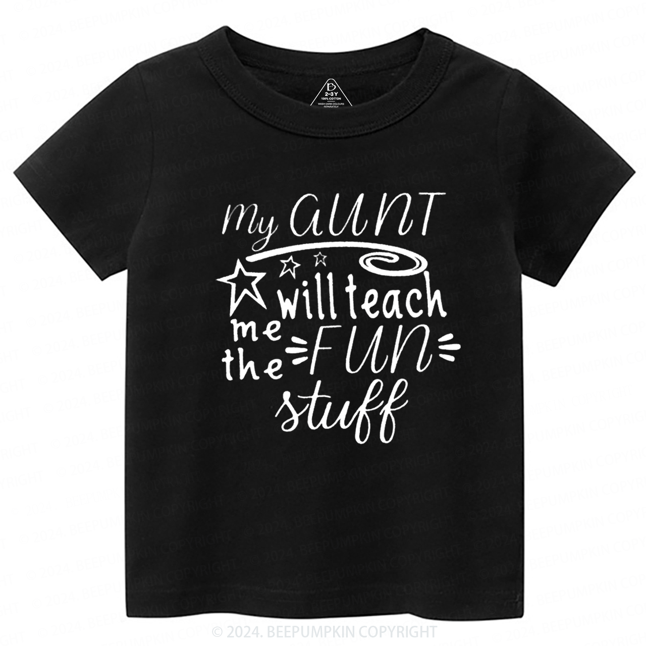 My Aunt Will Teach Me the Fun Stuff Toddler&Kids Tees