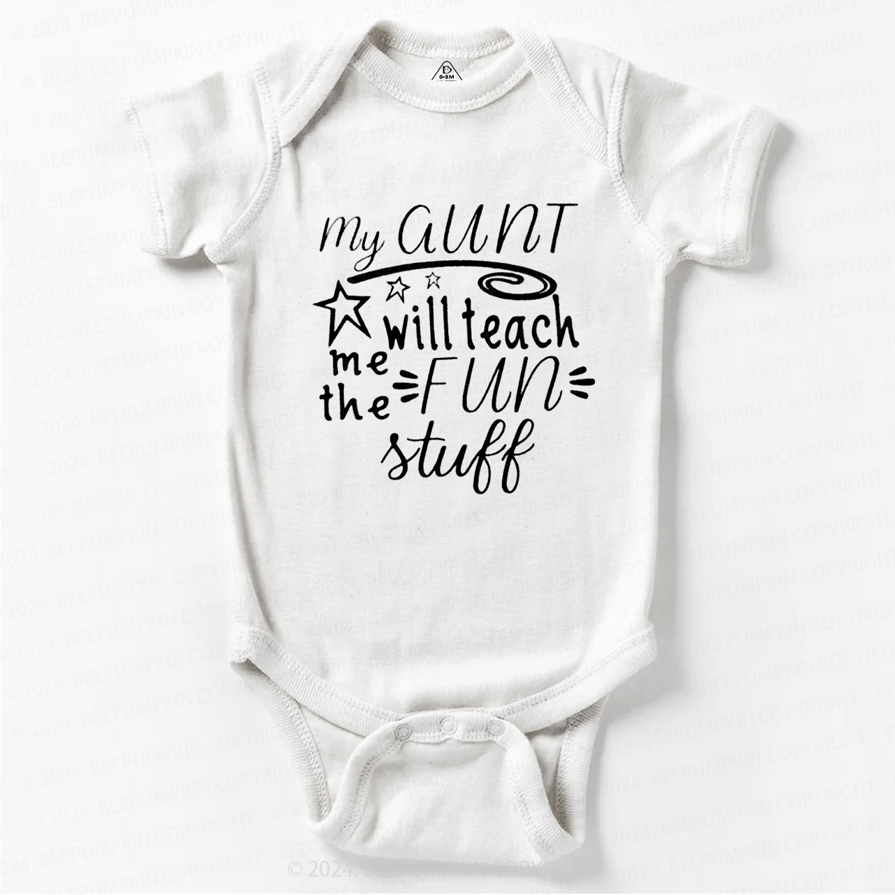 My Aunt Will Teach Me the Fun Stuff Bodysuit For Baby 