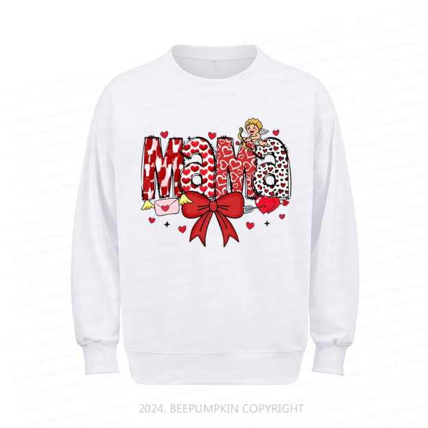 Valentine Cupid Bow Sweatshirt For Mama