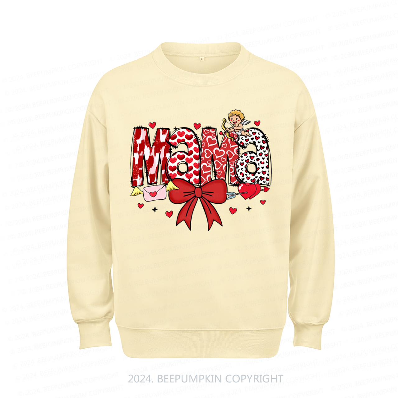 Valentine Cupid Bow Sweatshirt For Mama