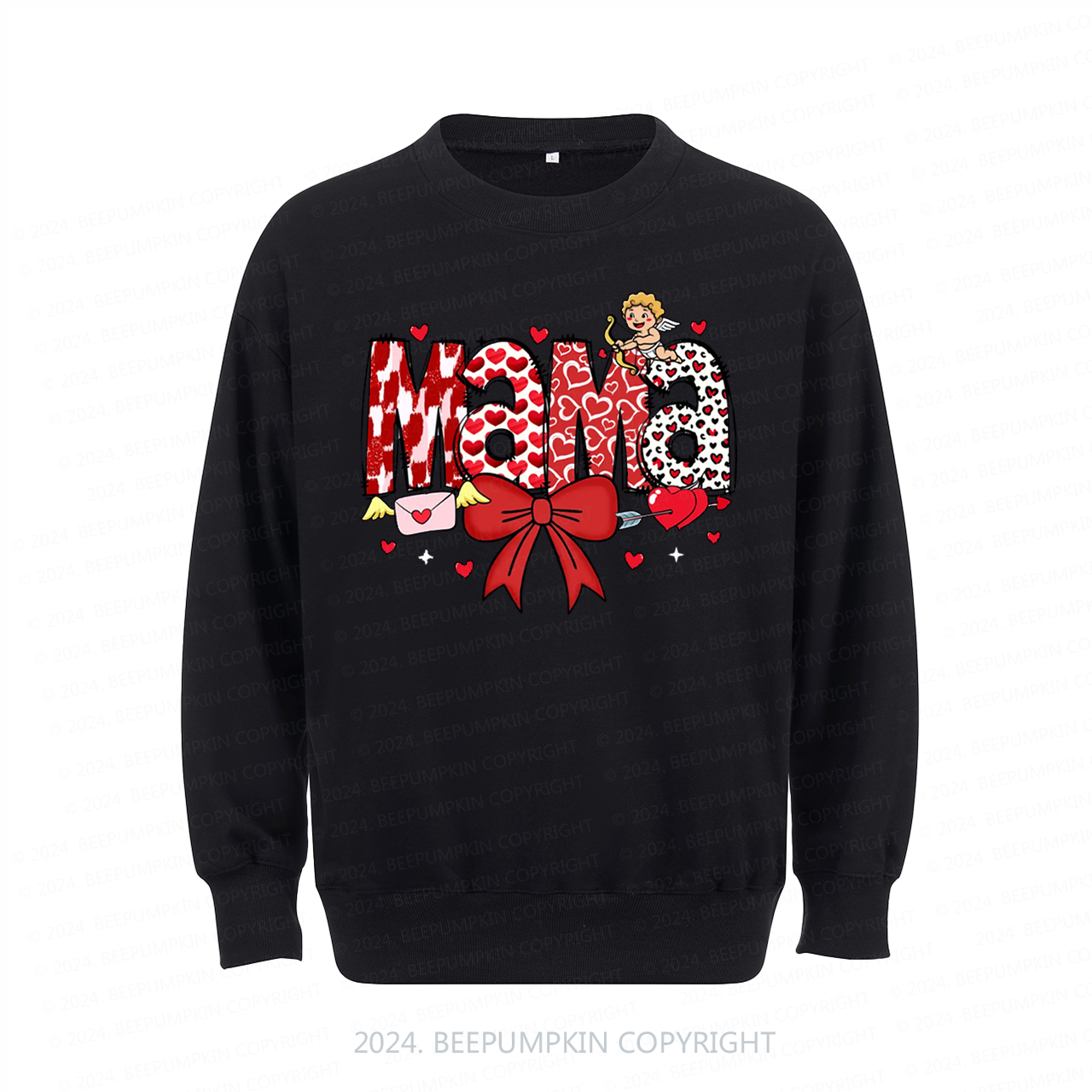 Valentine Cupid Bow Sweatshirt For Mama