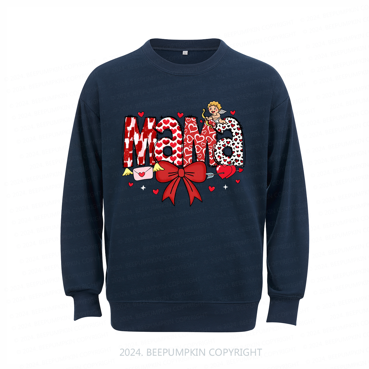 Valentine Cupid Bow Sweatshirt For Mama