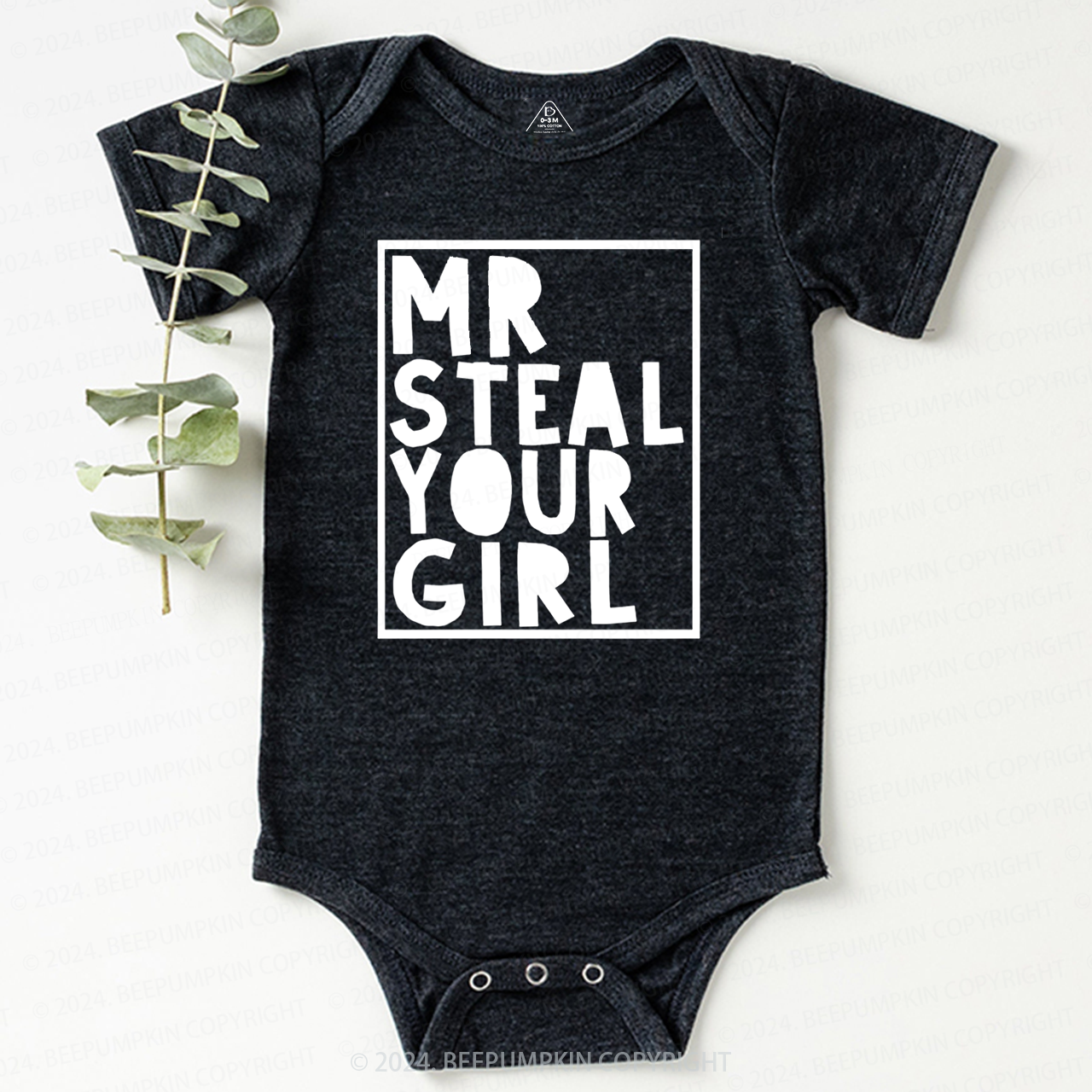 Mr Steal Your Girl Valentine Bodysuit For Baby