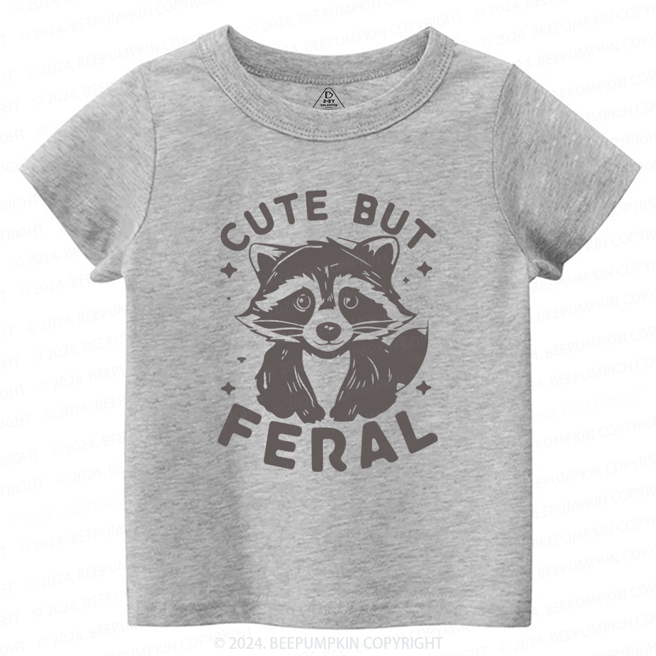 Cute But Feral Toddler&Kids Tees Beepumpkin 7