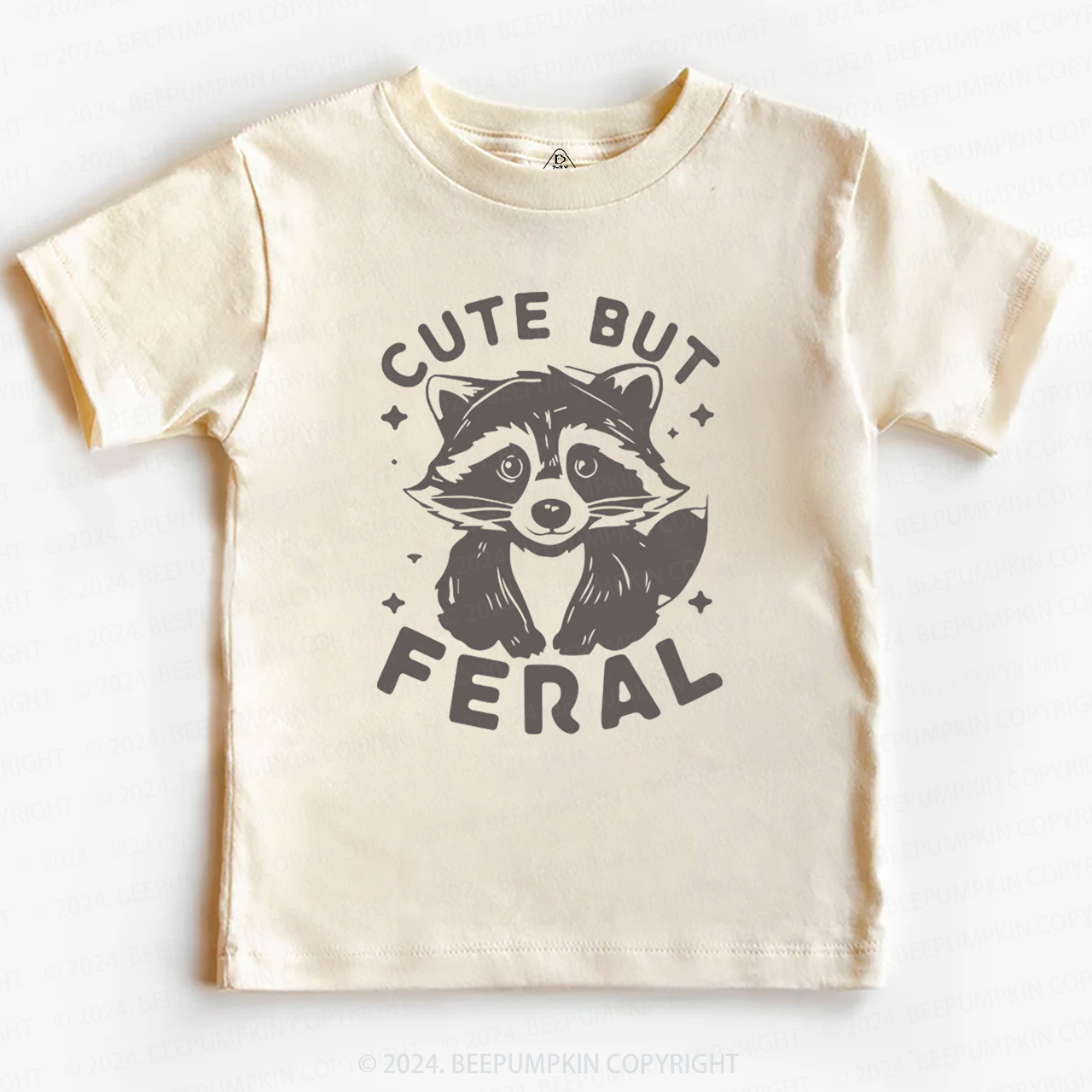 Cute But Feral Toddler&Kids Tees Beepumpkin 7