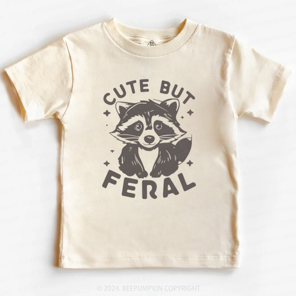 Image of Cute But Feral Toddler&Kids Tees Beepumpkin 7