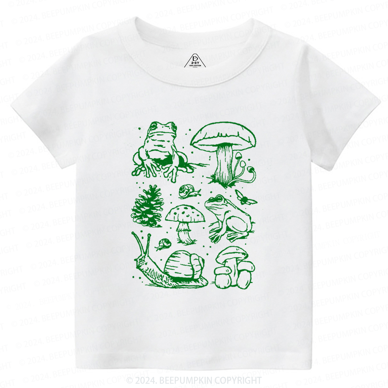 Nature Lover Mushroom Explore Adventure Toddler&Kids Tees Beepumpkin 