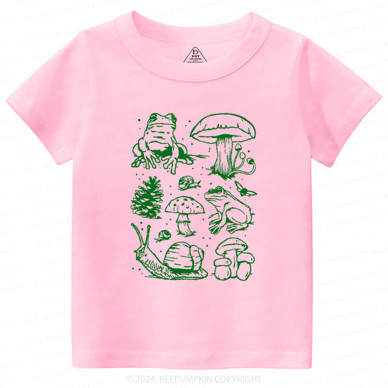 Nature Lover Mushroom Explore Adventure Toddler&Kids Tees Beepumpkin 