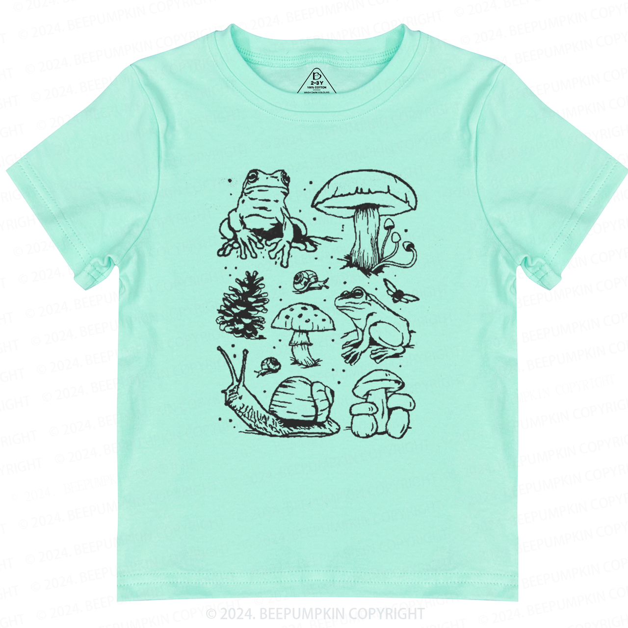 Nature Lover Mushroom Explore Adventure Toddler&Kids Tees Beepumpkin 