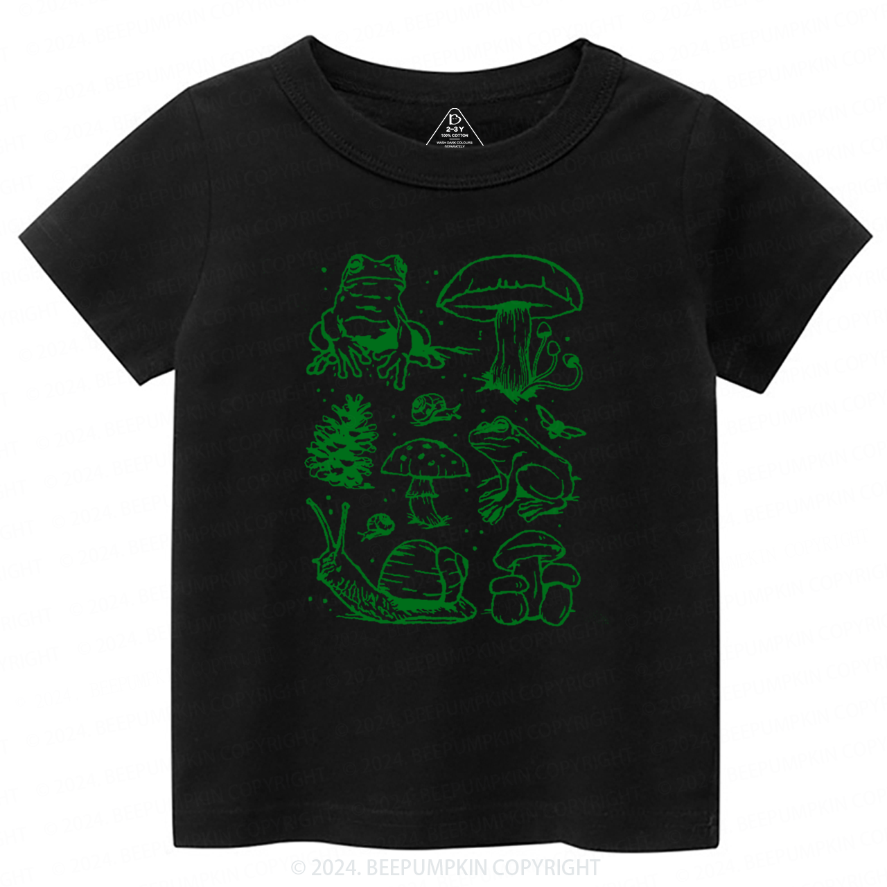 Nature Lover Mushroom Explore Adventure Toddler&Kids Tees Beepumpkin 