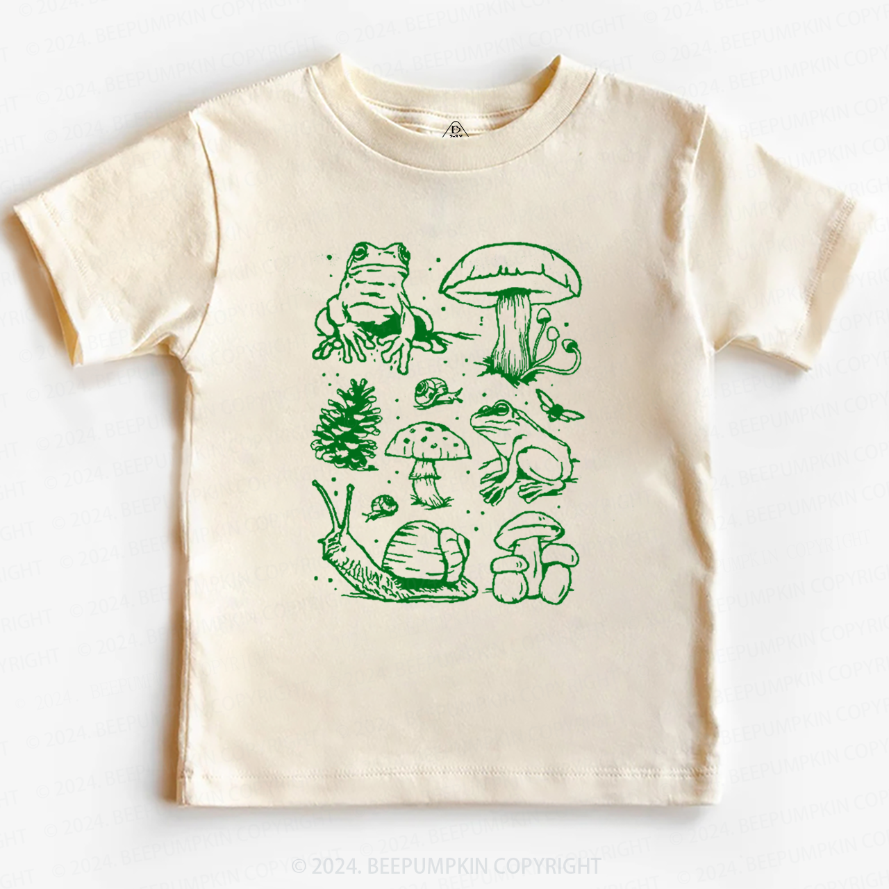 Nature Lover Mushroom Explore Adventure Toddler&Kids Tees Beepumpkin 