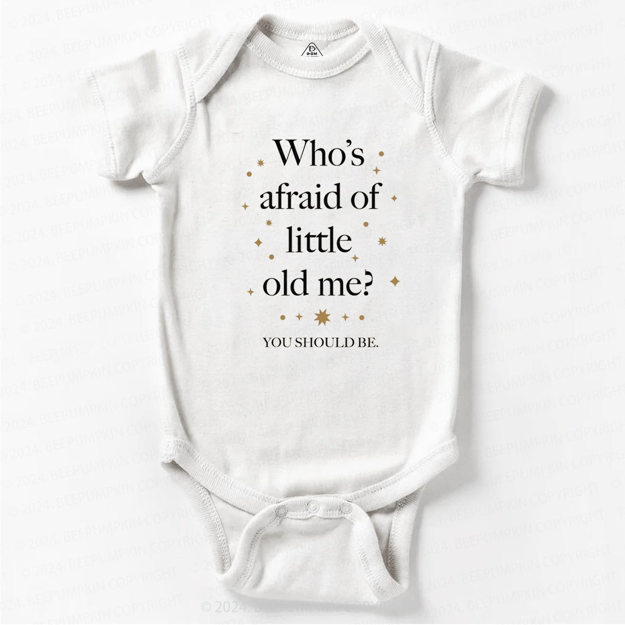 Who’s Afraid of Little Old Me? Bodysuit For Baby Beepumpkin