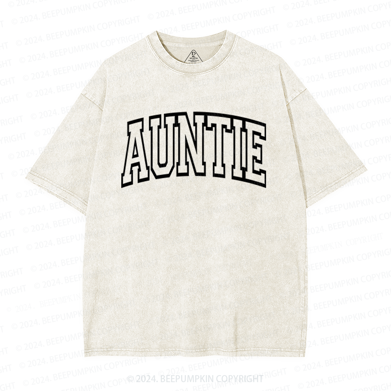 New Auntie Aunt Washed T-Shirts 