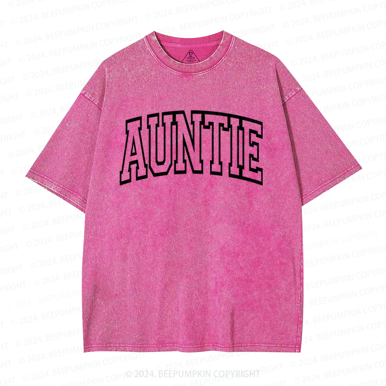 New Auntie Aunt Washed T-Shirts 
