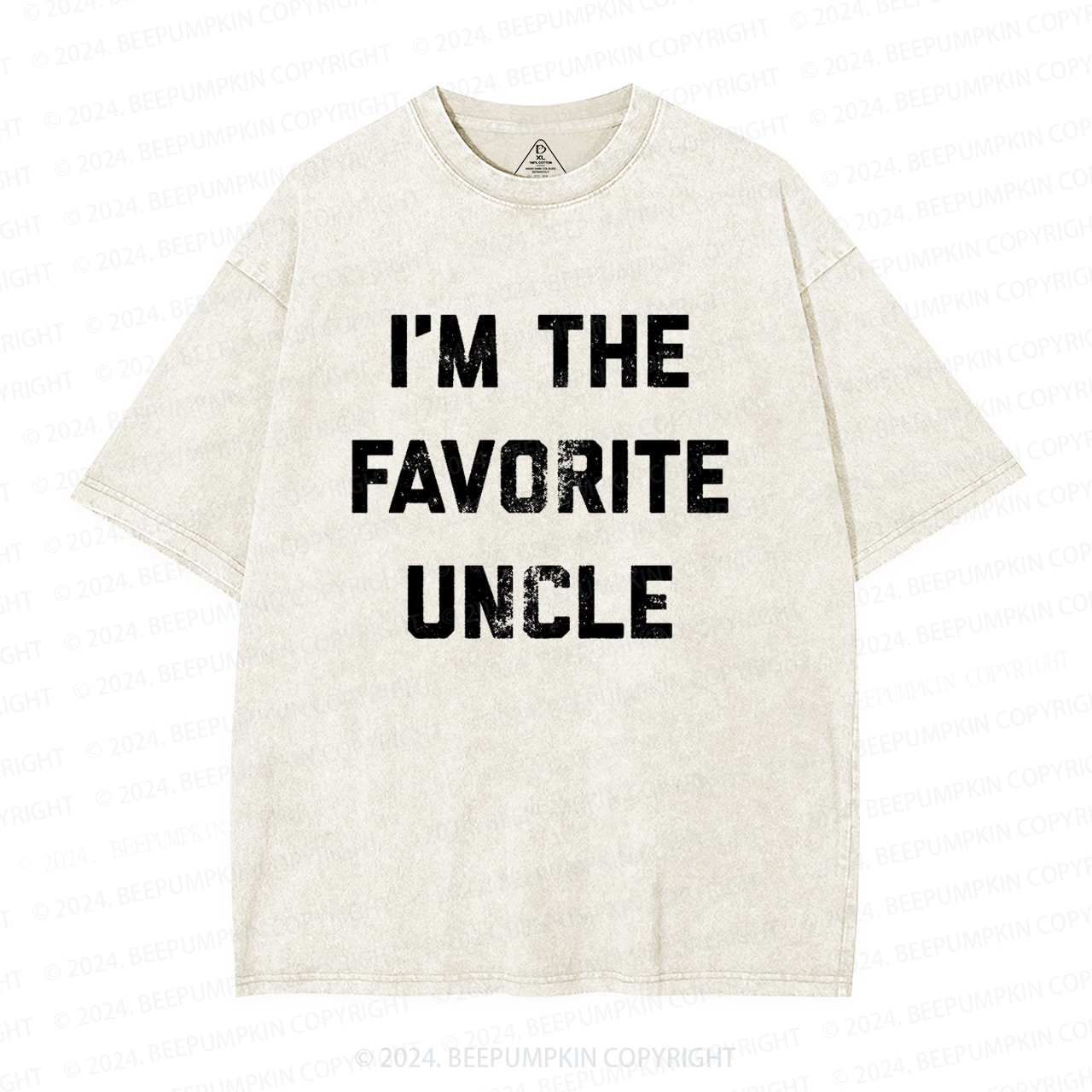 I'm The Favorite Uncle Washed T-Shirts 